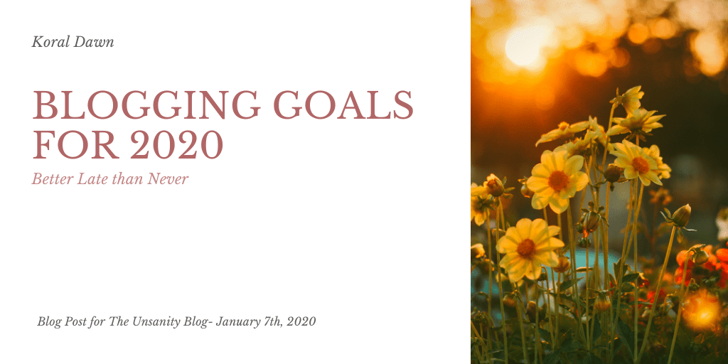Blogging Goals for&nbsp;2020