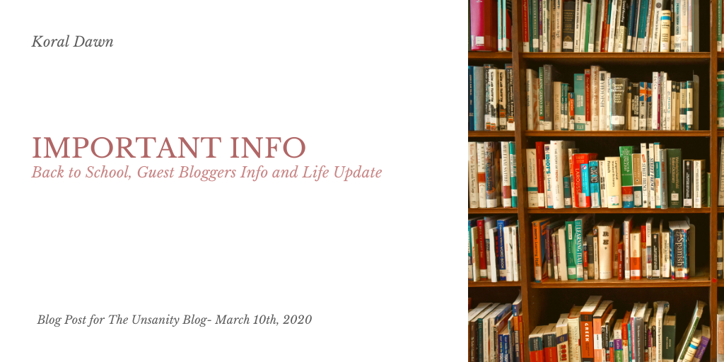 Taking Time for Me – School and Other Things